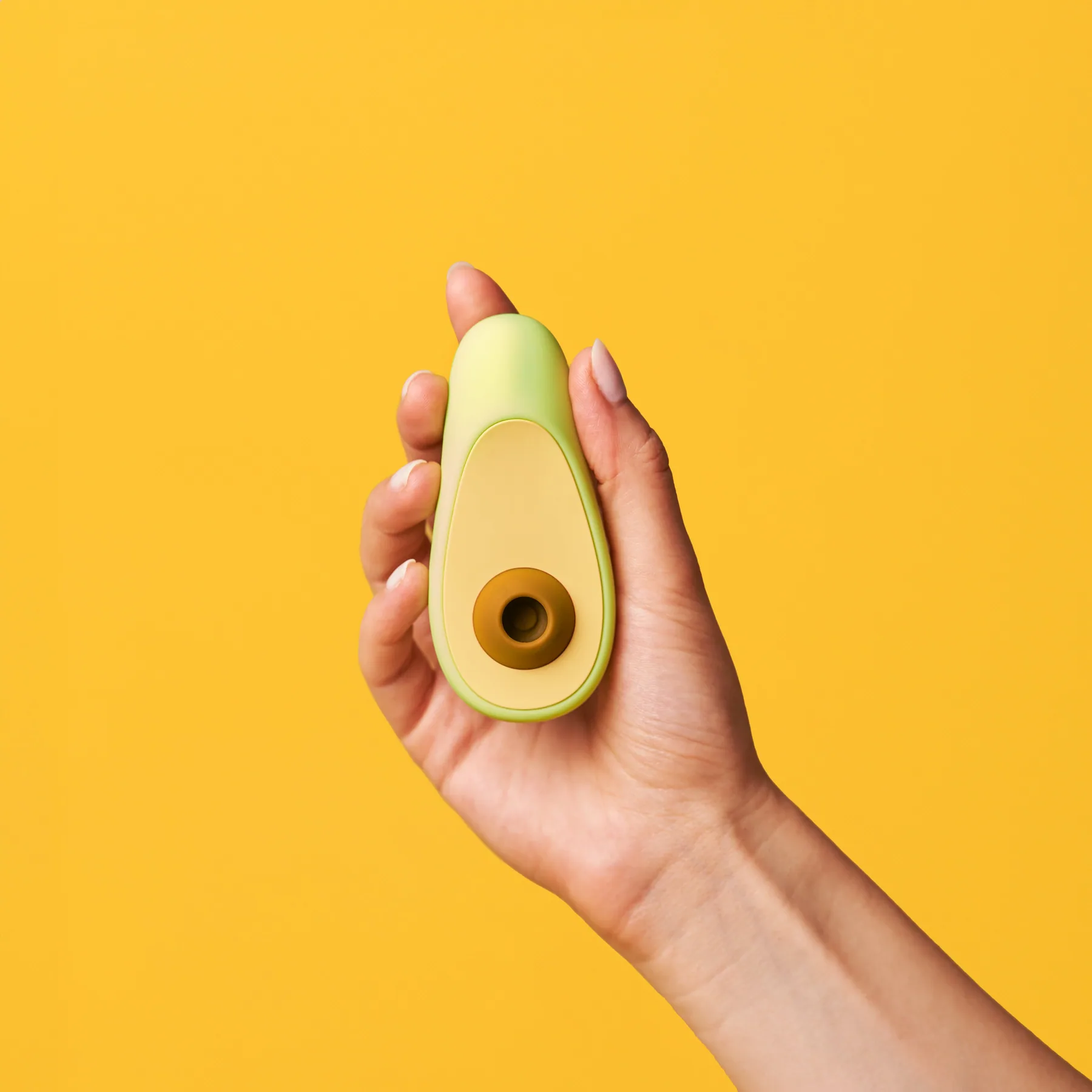 Avocado sex toy — close detail